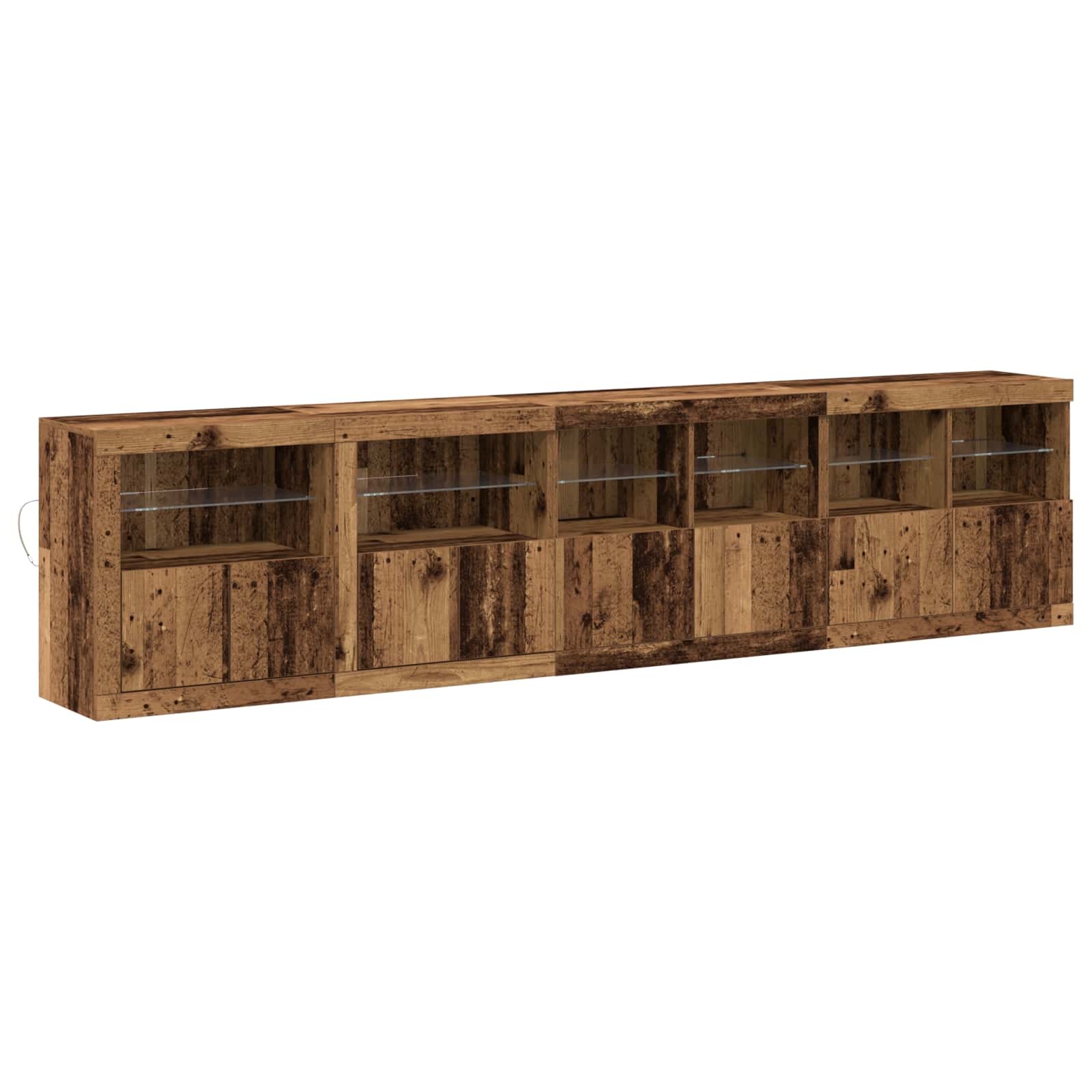 Madia LED Legno vecchio 283 x 37 x 67 cm Legno multistrato | homemem39