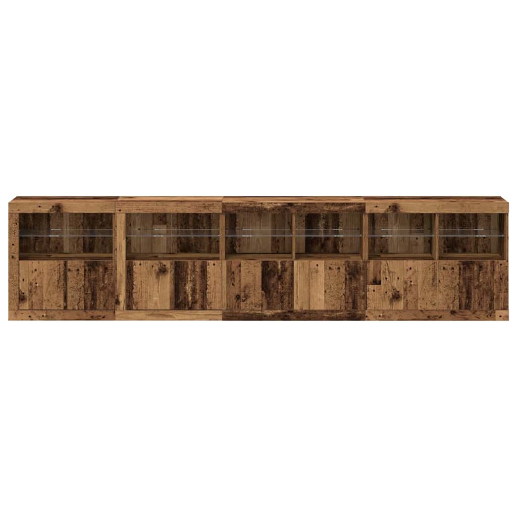 Madia LED Legno vecchio 283 x 37 x 67 cm Legno multistrato | homemem39