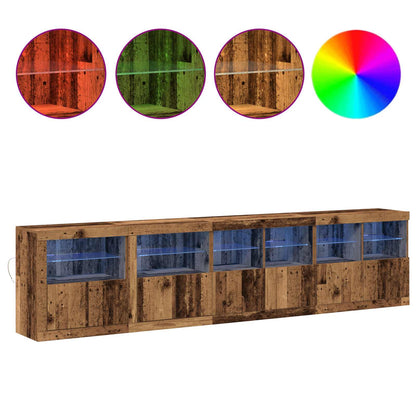 Madia LED Legno vecchio 283 x 37 x 67 cm Legno multistrato | homemem39