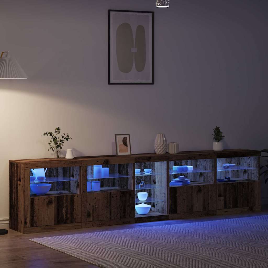 Madia LED Legno vecchio 283 x 37 x 67 cm Legno multistrato | homemem39