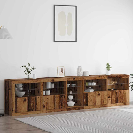 Madia LED Legno vecchio 283 x 37 x 67 cm Legno multistrato | homemem39