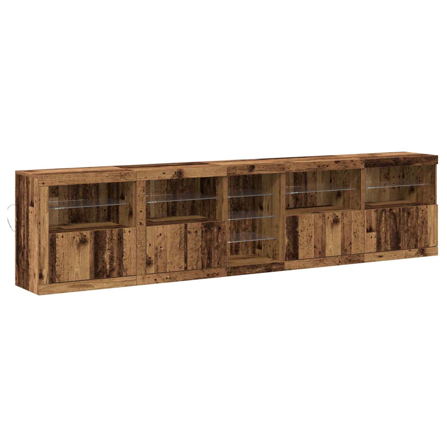 Madia LED Legno vecchio 283 x 37 x 67 cm Legno multistrato | homemem39