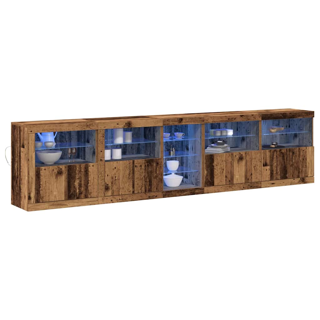 Madia LED Legno vecchio 283 x 37 x 67 cm Legno multistrato | homemem39