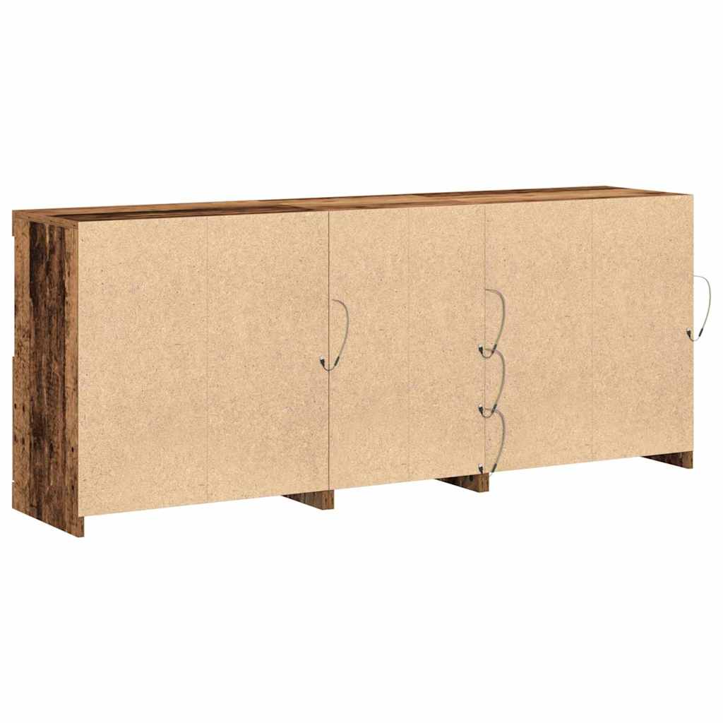 Madia LED Legno vecchio 162 x 37 x 67 cm Legno multistrato