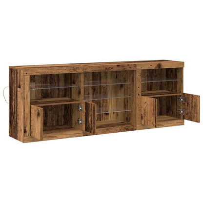 Madia LED Legno vecchio 181,5 x 37 x 67 cm Legno multistrato | homemem39