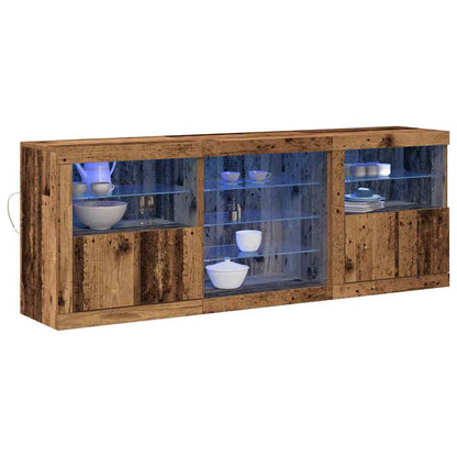 Madia LED Legno vecchio 181,5 x 37 x 67 cm Legno multistrato | homemem39