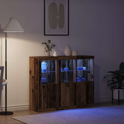 Madia LED 3 pcs Legno vecchio 123 x 37 x 100 cm | homemem39