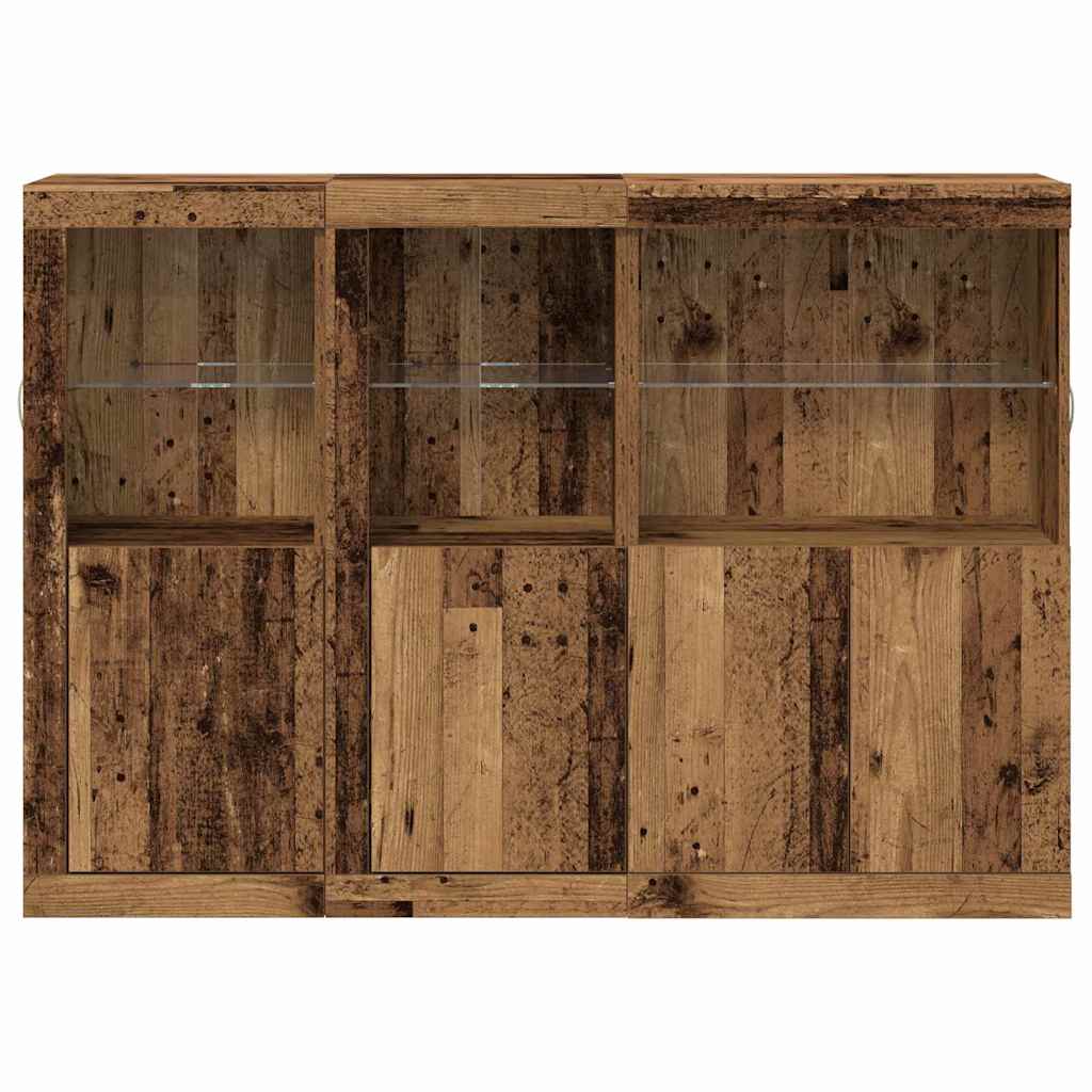 Madia LED Legno vecchio 142,5 x 37 x 100 cm Legno multistrato