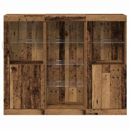 Madia LED Legno vecchio 123 x 37 x 100 cm Legno multistrato