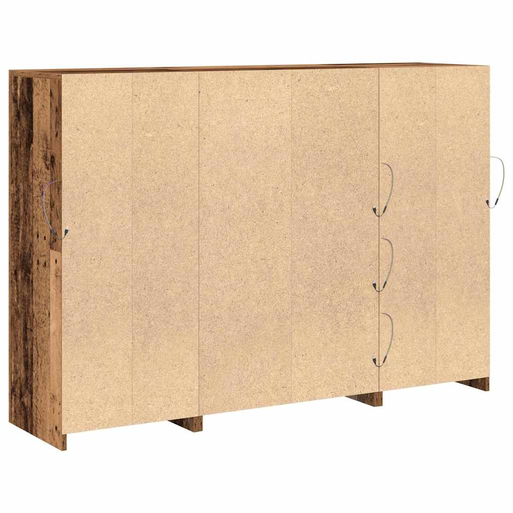 Madia LED Legno vecchio 142,5 x 37 x 100 cm Legno multistrato