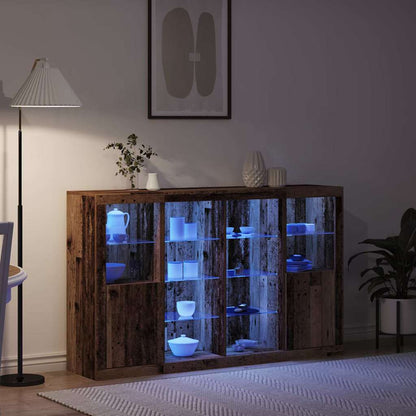 Madia LED Legno vecchio 163 x 37 x 100 cm Legno multistrato | homemem39