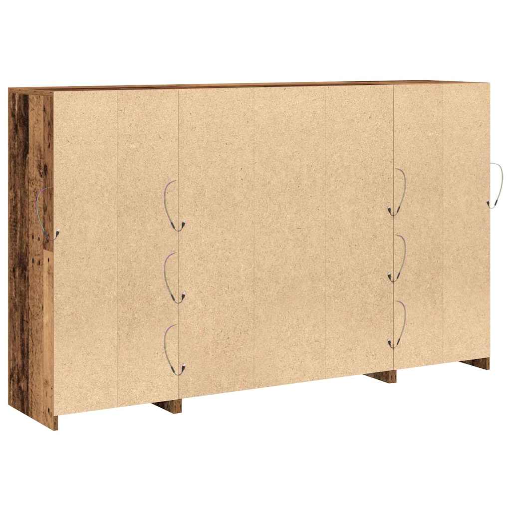 Madia LED Legno vecchio 163 x 37 x 100 cm Legno multistrato | homemem39
