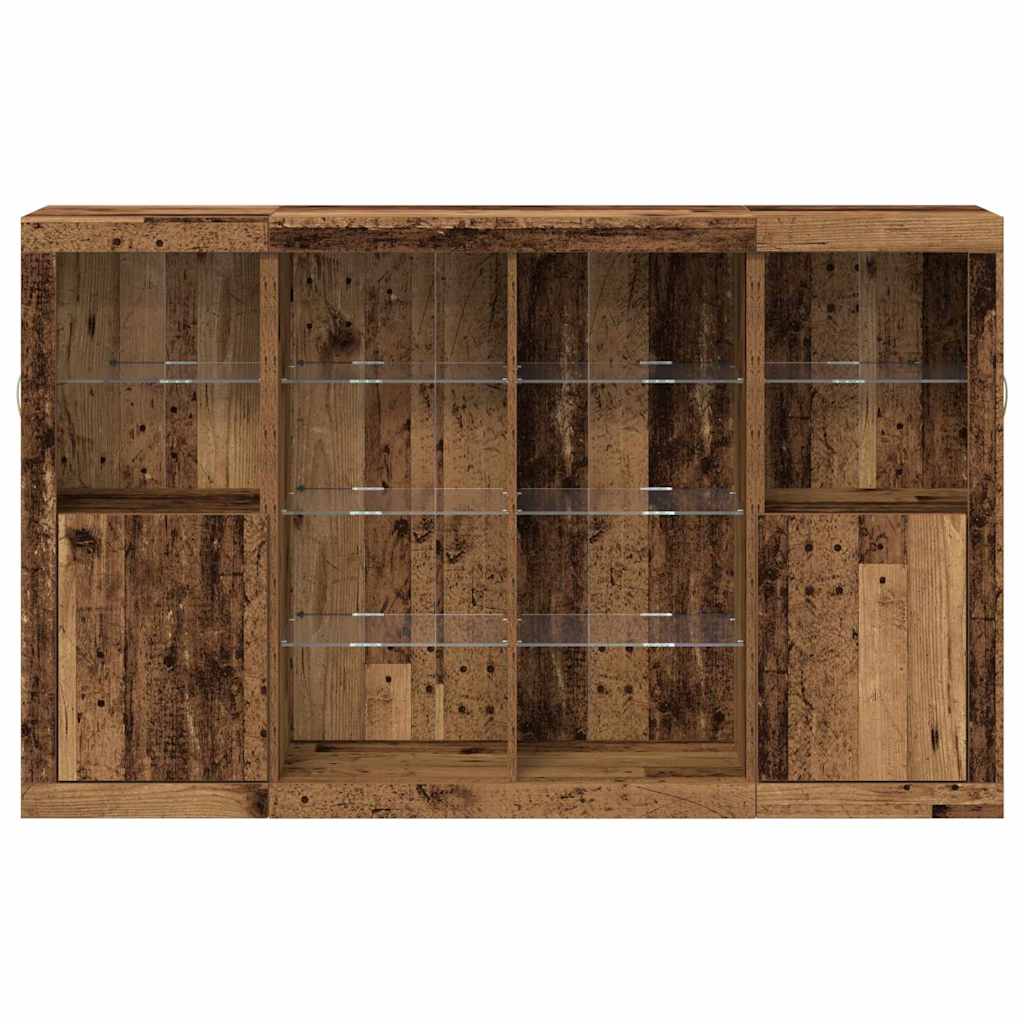 Madia LED Legno vecchio 163 x 37 x 100 cm Legno multistrato | homemem39