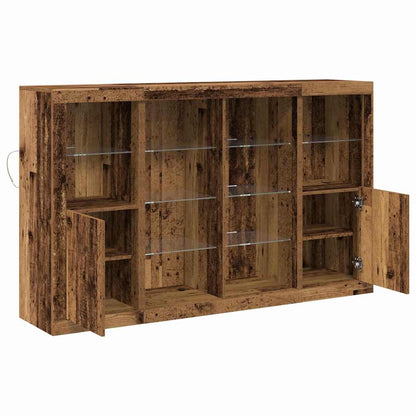 Madia LED Legno vecchio 163 x 37 x 100 cm Legno multistrato | homemem39