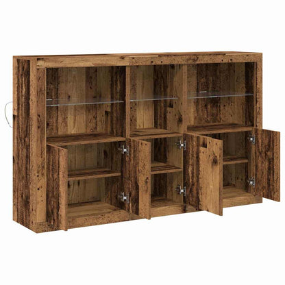 Madia LED Legno vecchio 162 x 37 x 100 cm Legno multistrato | homemem39
