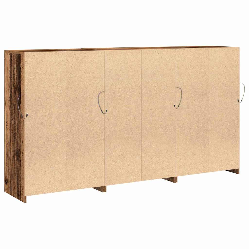 Madia LED Legno vecchio 181,5 x 37 x 100 cm Legno multistrato | homemem39