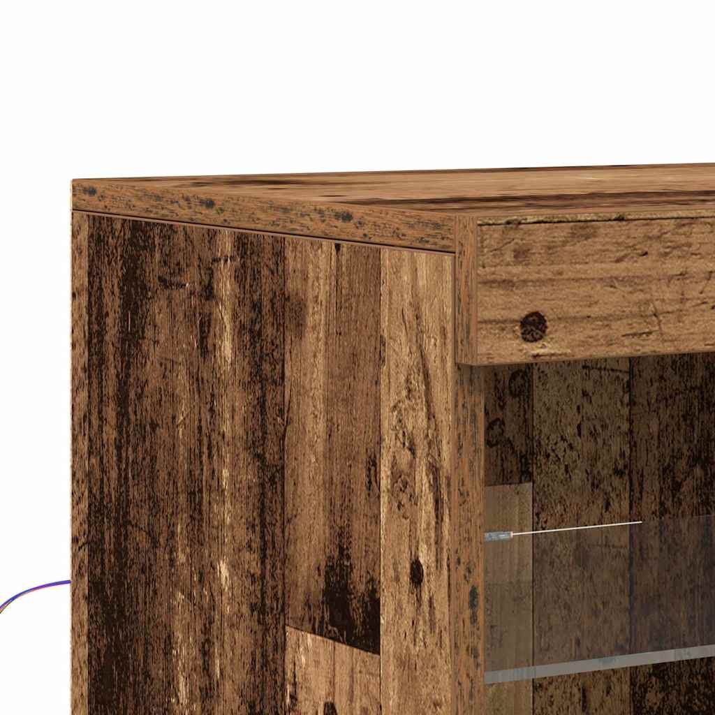 Madia LED Legno vecchio 162 x 37 x 100 cm Legno multistrato | homemem39