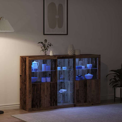 Madia LED Legno vecchio 162 x 37 x 100 cm Legno multistrato | homemem39