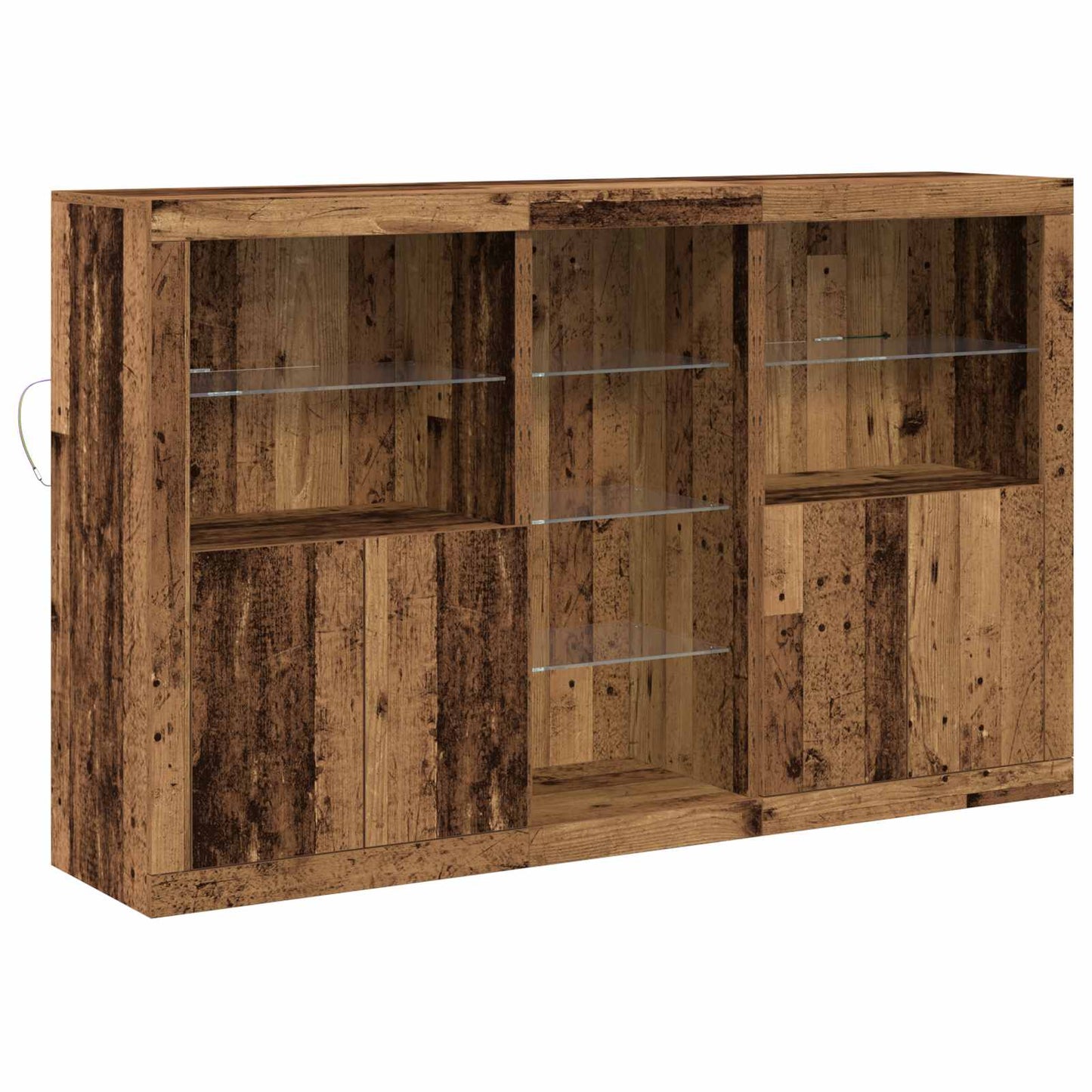 Madia LED Legno vecchio 162 x 37 x 100 cm Legno multistrato
