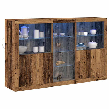 Madia LED Legno vecchio 162 x 37 x 100 cm Legno multistrato