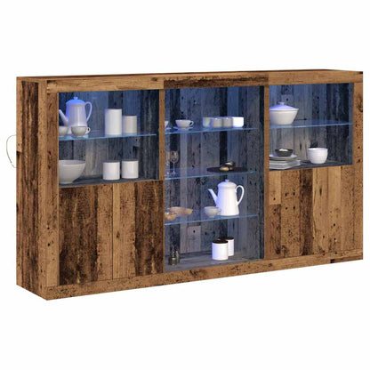 Madia LED Legno vecchio 181,5 x 37 x 100 cm Legno multistrato | homemem39