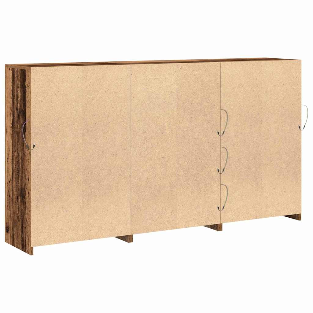 Madia LED 3 pcs Legno vecchio 202 x 37 x 100 cm | homemem39