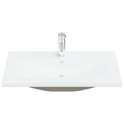 Mobile da Bagno Rovere Nero 80 x 38,5 x 46 cm Legno multistrato | homemem39
