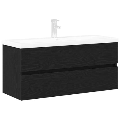 Armadio per Lavabo da Bagno Rovere Nero 100 x 39 x 62 cm | homemem39