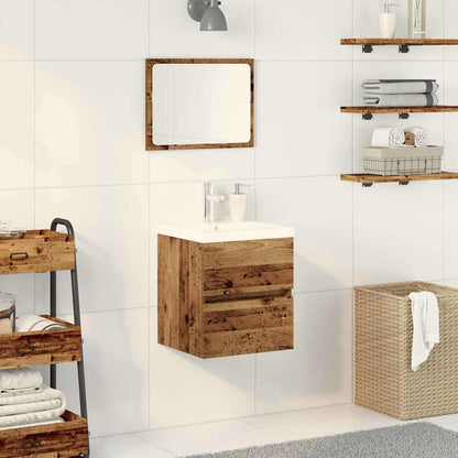 Armadio per Lavabo da Bagno Rovere Nero 41 x 39 x 62 cm