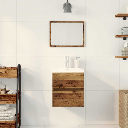 Armadio per Lavabo da Bagno Rovere Nero 41 x 39 x 62 cm | homemem39