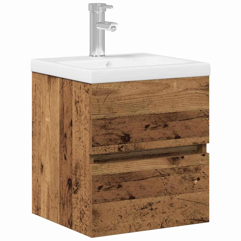 Armadio per Lavabo da Bagno Rovere Nero 41 x 39 x 62 cm | homemem39