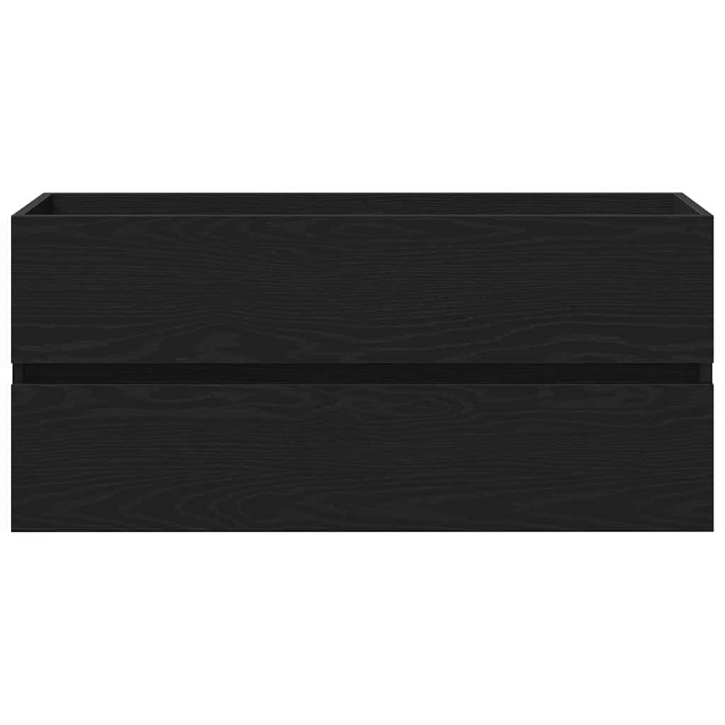 Armadio per Lavabo da Bagno Rovere Nero 100 x 39 x 62 cm | homemem39