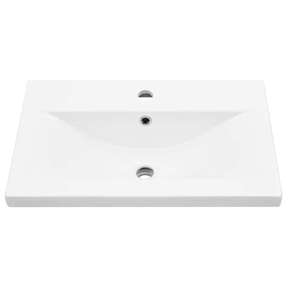 Armadio per Lavabo da Bagno Rovere Nero 60 x 39 x 62 cm