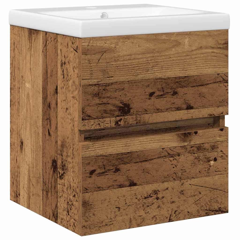 Armadio per Lavabo da Bagno Rovere Nero 80 x 39 x 62 cm | homemem39