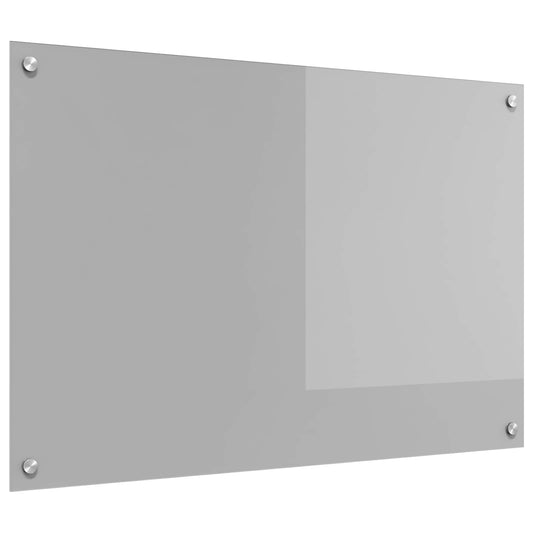 Schienale da cucina Grigio chiaro 90 x 60 cm vetro temperato | homemem39