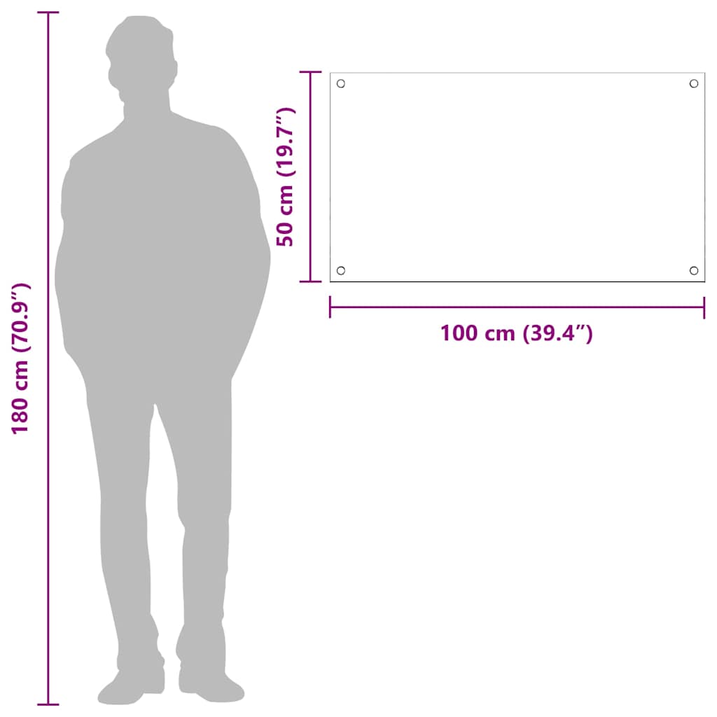 Rivestimento da Cucina Grigio chiaro 100 x 50 x 0.6 cm - homemem39