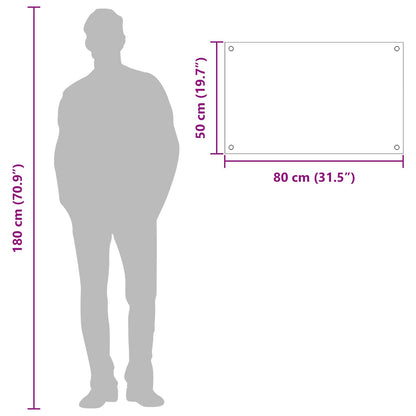 Rivestimento da Cucina Grigio scuro 80 x 50 x 0,6 cm