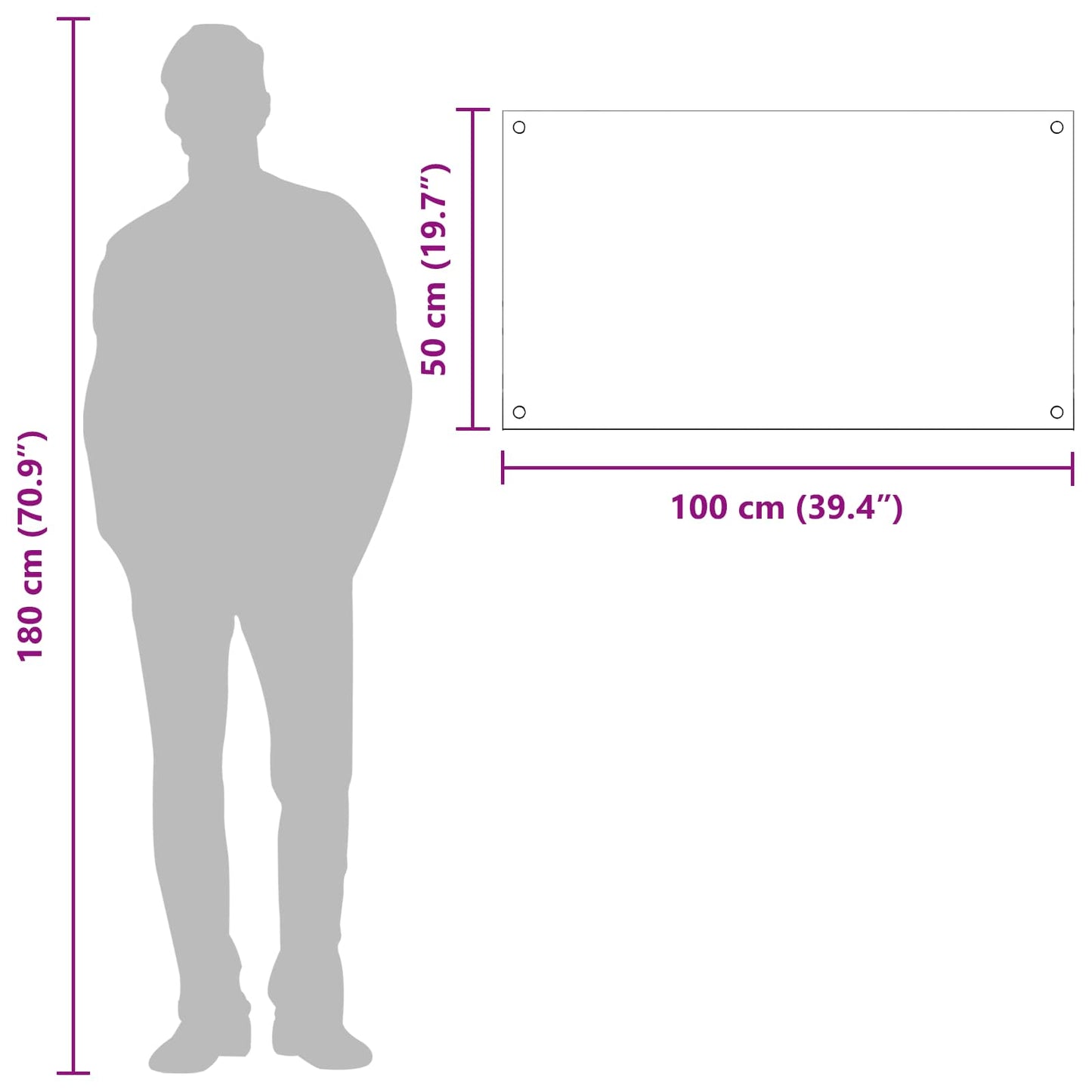 Rivestimento da Cucina Grigio scuro 100 x 50 x 0,6 cm