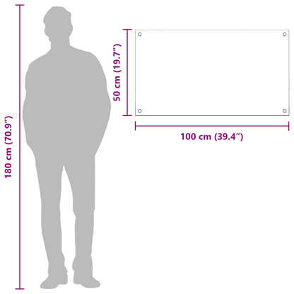 Rivestimento da Cucina Grigio scuro 100 x 50 x 0,6 cm