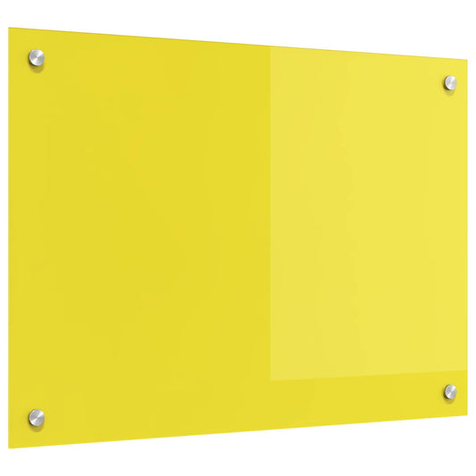 Rivestimento da Cucina Giallo 70 x 50 x 0,6 cm vetro temperato