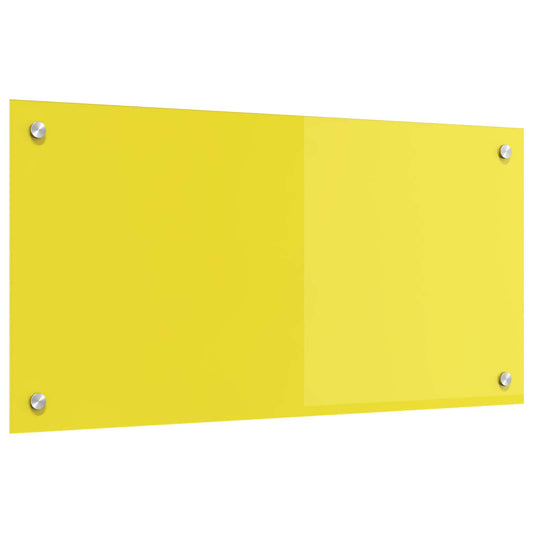 Rivestimento da Cucina Giallo 80 x 40 x 0,6 cm vetro temperato