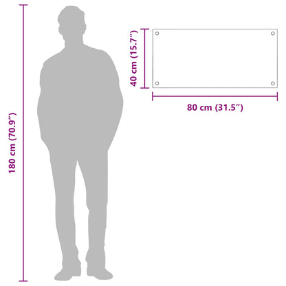 Rivestimento da Cucina Giallo 80 x 40 x 0,6 cm vetro temperato