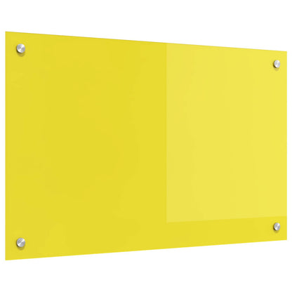 Rivestimento da Cucina Giallo 80 x 50 x 0,6 cm vetro temperato