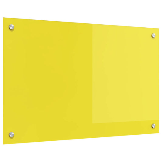 Rivestimento da Cucina Giallo 80 x 50 x 0,6 cm vetro temperato