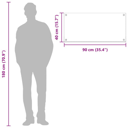 Rivestimento da Cucina Giallo 90 x 40 x 0,6 cm vetro temperato