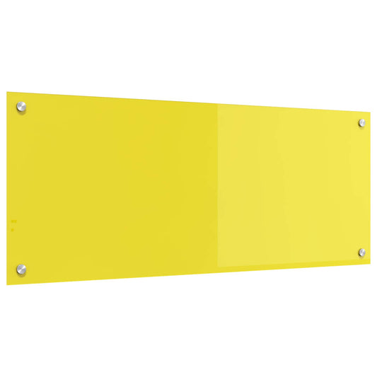 Rivestimento da Cucina Giallo 100 x 40 x 0,6 cm vetro temperato