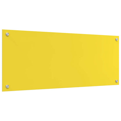Rivestimento da Cucina Giallo 100 x 40 x 0,6 cm vetro temperato