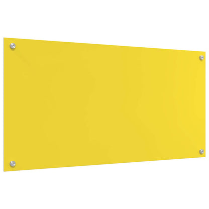 Rivestimento da Cucina Giallo 100 x 50 x 0,6 cm vetro temperato