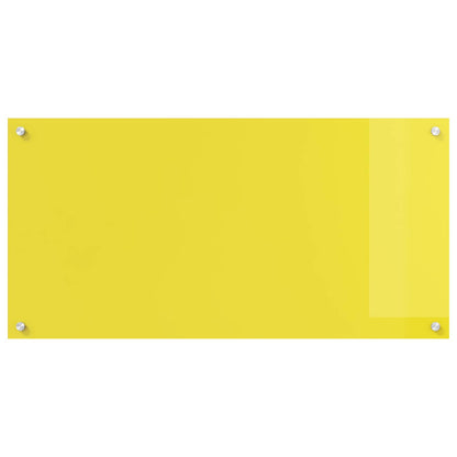 Rivestimento da Cucina Giallo 100 x 50 x 0,6 cm vetro temperato