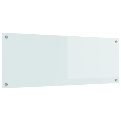 Schienale da cucina Bianco 110 x 40 cm vetro temperato | homemem39